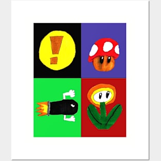 Video Game Powerups Design Posters and Art